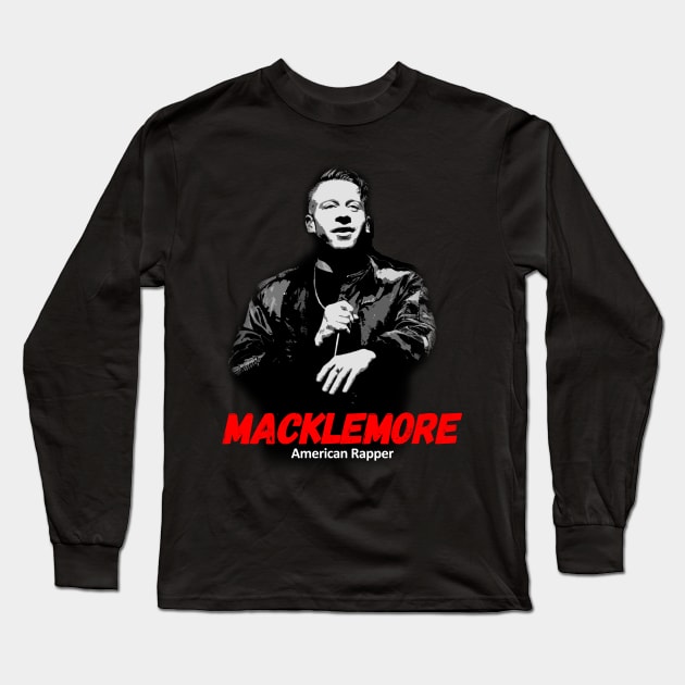 macklemore Long Sleeve T-Shirt by Retro Project